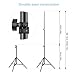 CRAPHY Photo Studio Umbrella Lighting Kit 1250W 5500K Photography Daylight Umbrella with Muslin Backdrop Kits(9x6FT White Black Green),Background Stand Kit(10x6.5FT)