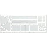 LiteMark Reflective White Variety Pack of Sticker Decals for Helmets, Bicycles, Strollers, Wheelchairs and More - 51 Total (Assorted Shapes and Sizes)