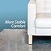 Katzco 6 Piece Rubber Furniture Stabilizer Set, Black - for Fixing Wobbly Tables, Desks, Chairs, Patio Furniture, Nightstands, Home Furniture, Outdoor and Indoor Furniture, and Office Furniture