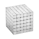 EDC Fidgeter 5mm Magnetic Cube Puzzle Prime Quality Fidget Toys Fidget Cube, 216 Pieces. Ideal Office Stress Relief Executive Desk Toy. Magic Metal Square Fidget Magnets Cool Gadget