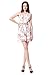 Moxeay Women's Floral Print Shorts Romper Jumpsuit Deep V Neck Backless Romper (M,Pink)