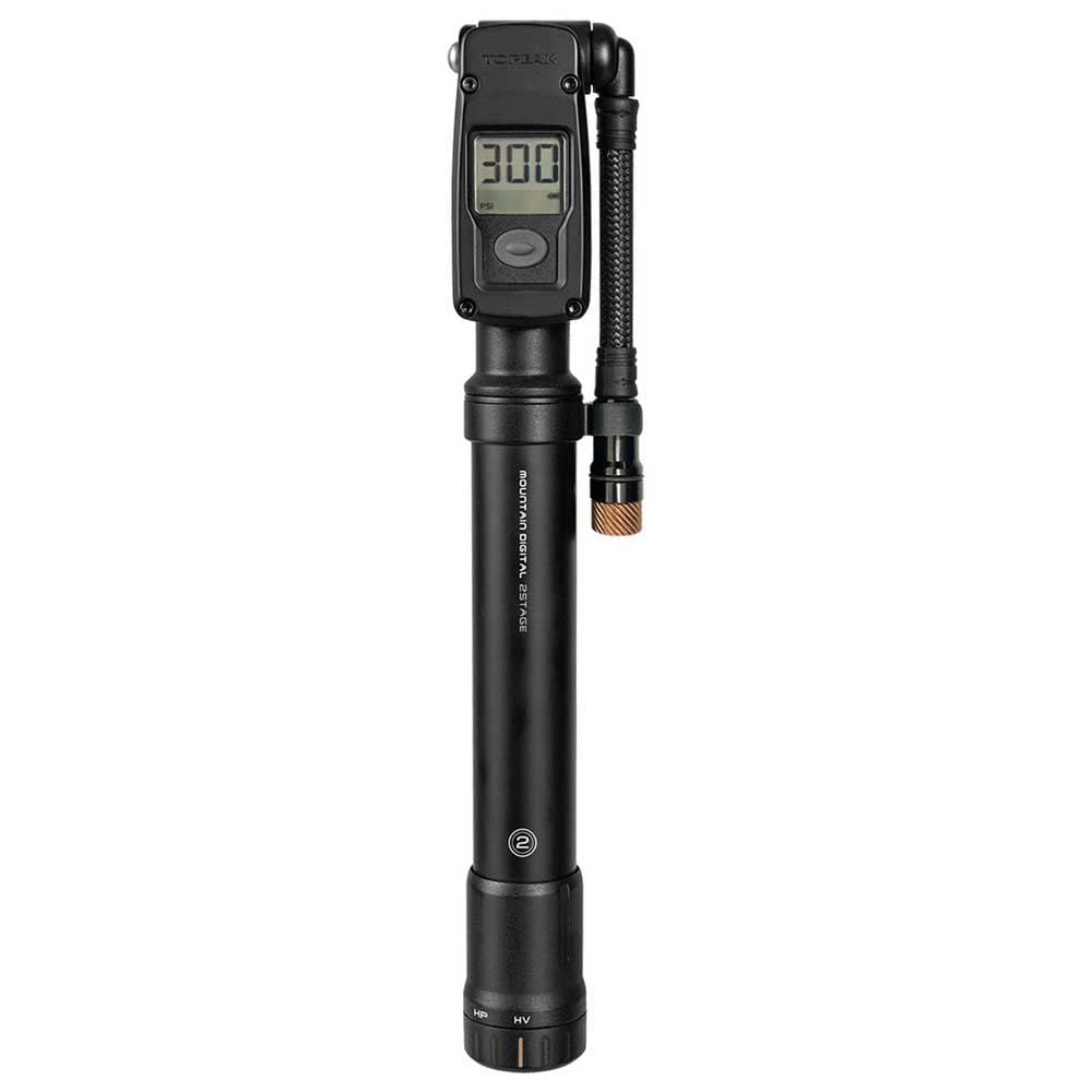 Topeak Mountain Digital 2 Stage Mini Pump One Size