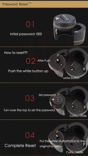 Combination Lock for Wine & Liquor Bottle-Wine Whiskey Bottle Top Stopper - Bottle Password Code Lock - Wine Digital Lock (Plastic)