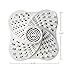 Shower Drain Hair Trap with Stickers, Hair Catcher Shower Drain, Silicone Drain Hair Catcher … (3 PACK, White)