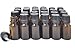ljdeals 10ml Amber Essential Oil Bottle with Euro Dropper Black Cap Glass Bottles Pack of 24