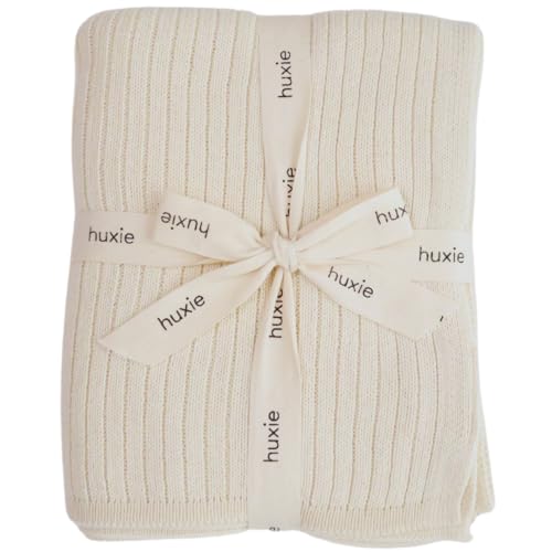 Knitted Organic Cotton Baby Blanket- Swaddle Blanket, 30