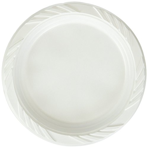 Blue Sky 239 200 Count Disposable White 6-inch Plastic Plates (2 Packs of 100)