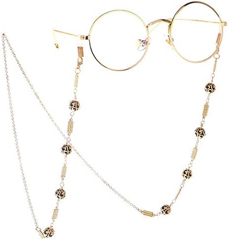 VINCHIC Colorful Beaded Eyeglass Chain Sunglass Holder Strap Eyeglass Necklace Chain Cord for Women