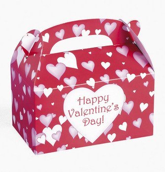 Fun Express Dozen Cardboard Valentine's Day Treat Boxes