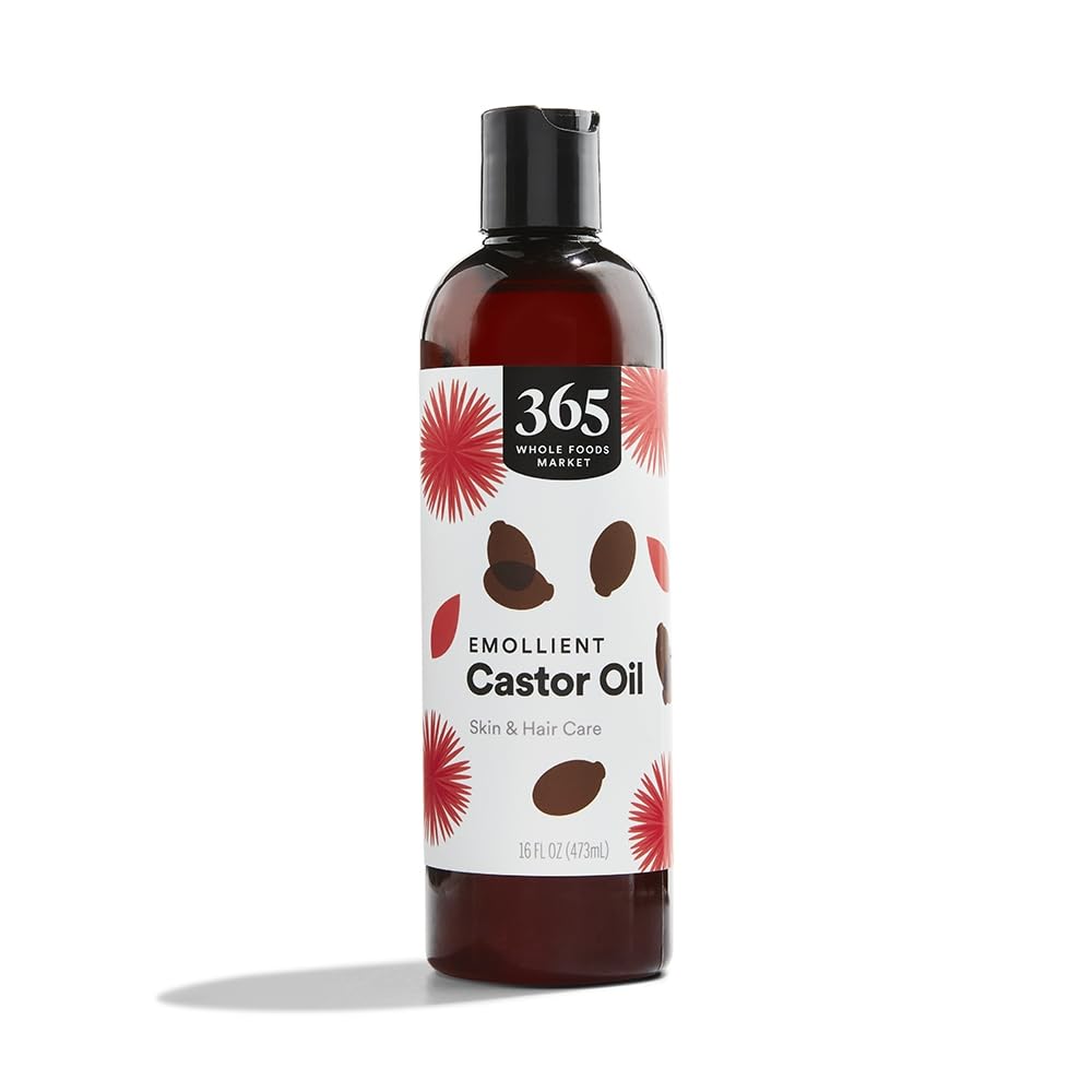 Photo 1 of 365 by Whole Foods Market, Emollient Castor Oil, Skin & Hair Care, 16 Fl Oz