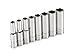 TEKTON 1/4-Inch Drive Deep Socket Set, Metric, Cr-V, 6-Point, 5.5 mm - 12 mm, 8-Sockets | 12141