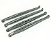Treal Aluminum Lower Suspension Link Rod Linkage Arm for 1/10 Axial Wraith Gray -4pcs Set