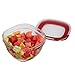 Rubbermaid Easy Find Lids Glass Food Storage Container, 11.5 Cup, Racer Red