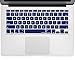 Kuzy Older Version Keyboard Cover Compatible with MacBook Pro 13 15 17 inch Release 2010-2015 and MacBook Air 13.3 inch Release 2010-2017 Silicone Skin Protector, Navy Blue