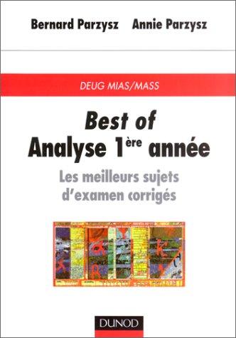 Analyse, 1re année