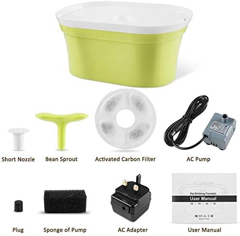 Pet Friend Cat Fountain 2.8 Litre Twin Spout Clean Purified Fresh Water Drinking Bowl For Cats And Dogs With Pump Pre-Filter - Image 4