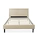 ZINUS Mckenzie Upholstered Detailed Platform Bed, Mattress Foundation, Easy Assembly, Strong Wood Slat Supports, Queen