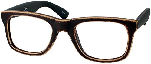Mr. Drysdale Distressed Progressive No Line Bifocal Designer Reading Glasses, Distressed Brown, +1.75