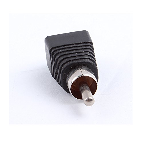 exgoofit Phono RCA Screws Male Female Plug to AV Screw Terminal Audio/Video Connector Adapter (Male Connector 20-Pack) - Thumbnail 3