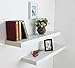 HAO ALWAYS DO BETTER Set of 2 Modern 10 Inch Depth Shelf for The Wall Wood Wall-Mounted Storage Shelf MDF Display Shelving Approx 36