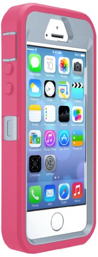 OtterBox DEFENDER SERIES Case for iPhone 5/5s/SE - Frustration Free Packaging - WILD ORCHID (POWDER GREY/BLAZE PINK)