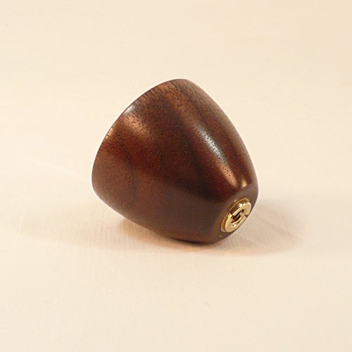 Lamp Finial, Black Walnut, Cup Pattern 4, Large