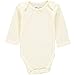 Wan-A-Beez 4 Pack Baby Girls' and Boys' Long Sleeve Bodysuits (3-6 Months, Pointelle)