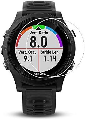 Zshion Screen Protector for Garmin  935 ,9H Hardness Tempered Glass Screen Protector for Garmin Forerunner 935 with Anti-fingerprint Bubble-Free Crystal Clear (2 Pack)
