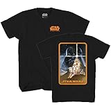 Star Wars Episode 4 IV A Hope Classic Frame Adult Men’s Graphic T-Shirt (Black, Small)