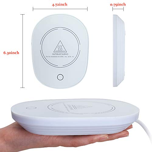 YEVIOR Coffee Cup Warmer for Desk with Touch Screen Switch,Coffee Mug Warmer for Office Home Use,Cup Warmer Plate for Coffee, Milk, Tea, Water