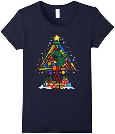 Womens Hairstylist Christmas Tshirt for hairstylist Large Navy