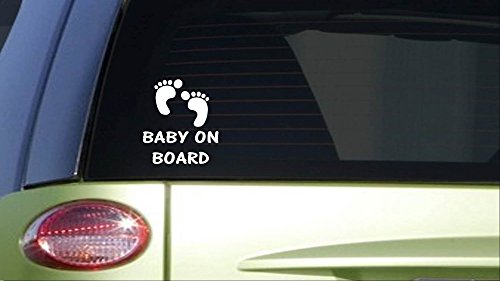 Baby on Board feet *I396* 8 inch Sticker decal pregnancy nursery baby bed