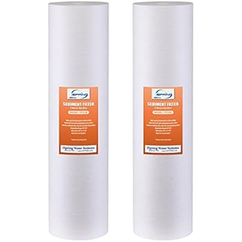 iSpring FP25BX2 Big Blue Whole House Water Filter with 4.5-Inch Diameter and 20-Inch Length, 2-Pack