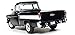 1957 Chevrolet Cameo 3124 Pickup Truck Onyx Black 100th Anniversary Limited Edition to 1002 Pieces Worldwide 1/18 Diecast Model Car by Autoworld AMM1145