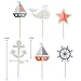 Nautical Cupcake Toppers Whale Cake Decorations for Baby Shower Wedding Birthday Party 24 Counts by GOCROWN?
