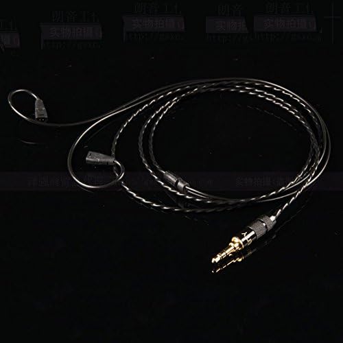 MiCity Replacement Auido Upgrade Cable Cord For Sennheiser IE8 IE80 IE8I IE80S Headphones (black)