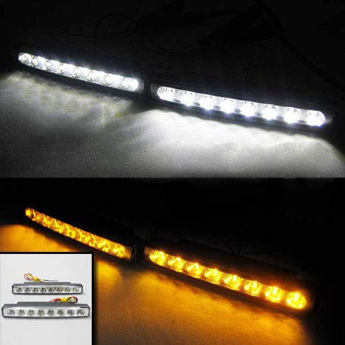 Daytime Running Light LED Fog DRL Daylight White 12V DC Head Lamp Car Van Pick Up 4x4 Offroad E-Marked