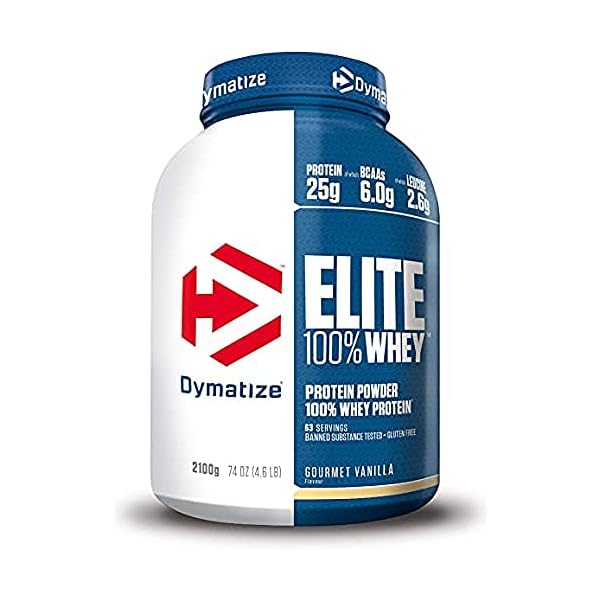 Dymatize-Elite-Whey-Gourmet-Vanilla-21-kg-High-Protein-Low-Sugar-Powder-Whey-Protein-and-BCAAs Dymatize Elite Whey Gourmet Vanilla 2.1 kg - High Protein Low Sugar Powder + Whey Protein and BCAAs