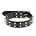 Pet Kingdom 20-22'' Large Spikes PU Leather Dog Collars Studded Dog Collar Medium Or Large Pet Collar (Black, Large)