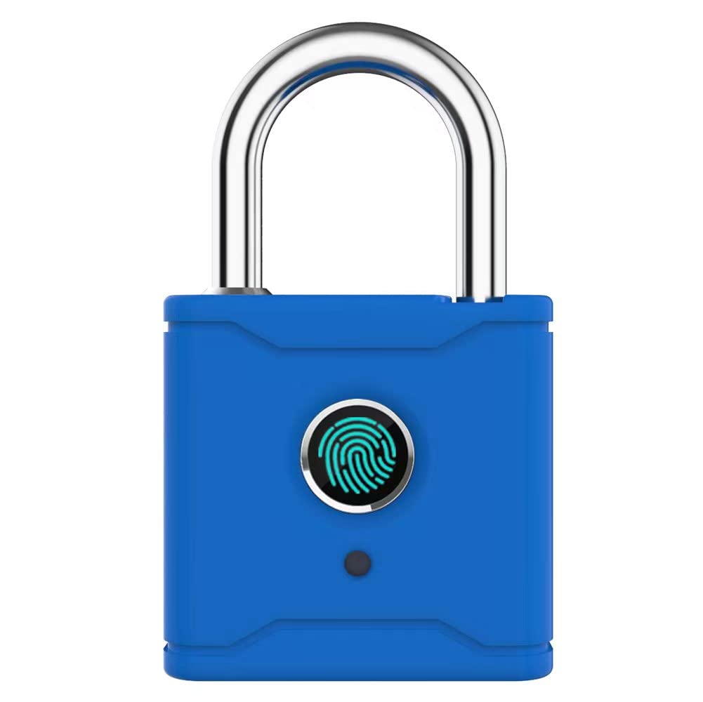 Photo 1 of Fingerprint Padlock, Locker Lock Bluetooth Thumbprint Lock, Smart Padlock, Water Resistant, USB Rechargeable,Suitable for Gym,Outdoor,Warehouse, Sports,Suitcase, Bike, School, Fence and Storage