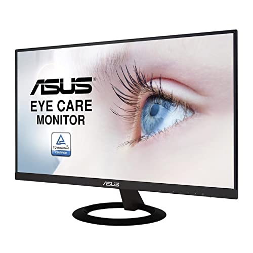 ASUS VZ249HR Frameless Monitor, 23.8 inch, Full HD, IPS, Thickness 0.3 inch (7 mm), Blue Light Reduction, Flicker Free, HDMI, D-sub, Speaker, 3 Year Warranty