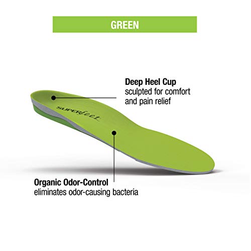 Superfeet GREEN High Arch Orthotic Support CutToFit Shoe Insoles