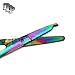 DDP MULTI TITANIUM COLOR RAINBOW STITCH SCISSORS 3.5