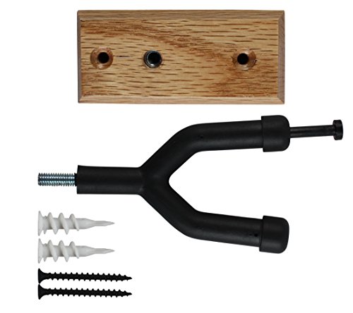 Vizcaya Hardwood Home & Studio Wall Mount Violin Hanger with Bow Holder(VLH30)