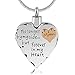 Unisex No Longer by My Side But Forever in My Heart Dad&Mom Cremation Ashes Urn Pendant Necklace