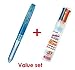 Pilot Hi-tec-c Coleto 5color Multi Pen Body Component - Clear Blue Body & Multi Pen Ink Cartridge - 0.4mm - 10color Starter Set