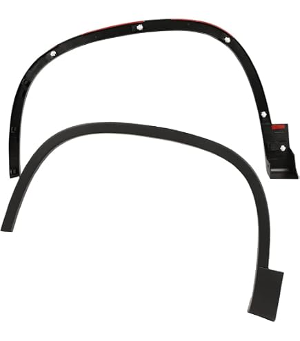 SDeelCase 2.75" Wide ABS Plastic Black Flexible Fender Flares Extension Universal Fit BMW Audi