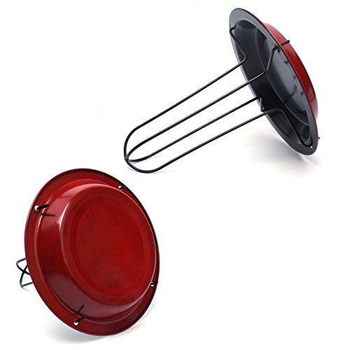 WEISIPU Roast Chicken Plate,Fork Chicken Roast Chicken Rack,Outdoor Camping Padded Grill,Carbon Steel Baking Non-stick Roast Chicken Dish,Cooking Tools Barbecue Grill Accessories