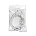 (2 Pack) 12 Inches Short Telephone Cable Rj11 Male To Male Phone Line Cord (1 Foot, White)