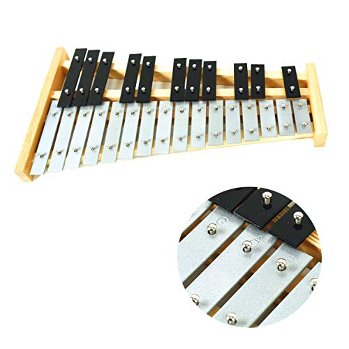 Professional Wooden Soprano Glockenspiel Xylophone with 25 Metal Keys